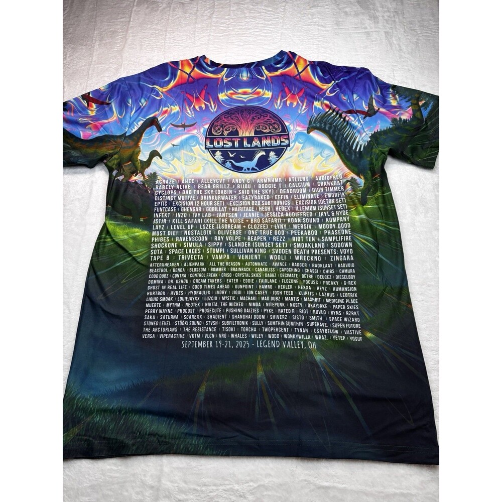 Official Lost Lands Year VIII T-Shirt 2025 Excision Subtronics Lineup Size Large - Picture 5 of 13